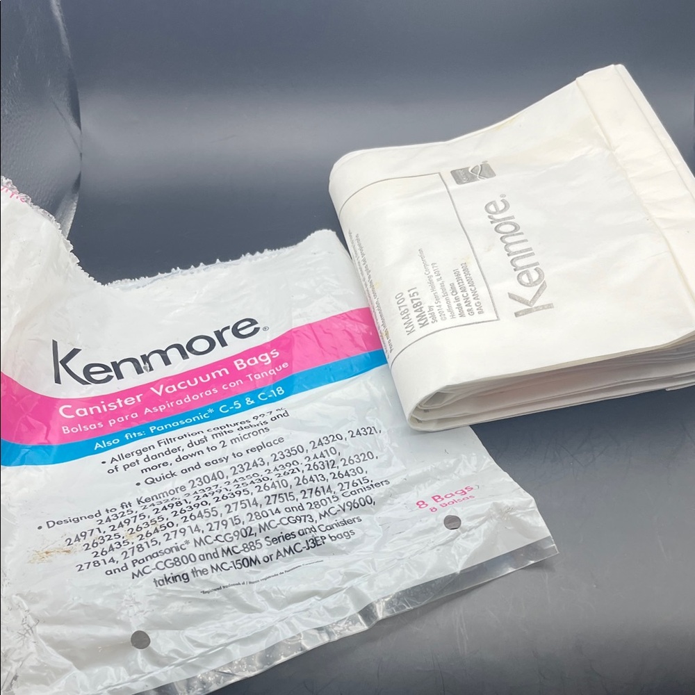 5 PC Kenmore Canister Vacuum Bags - C/ Q 5055 Panasonic c-5 c-18